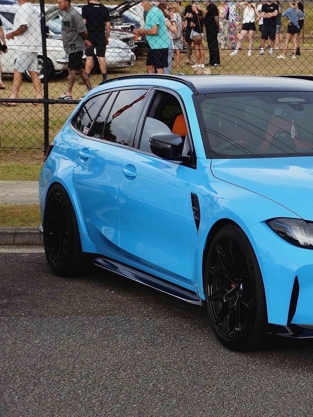 BMW M3 Touring wagon at a car show