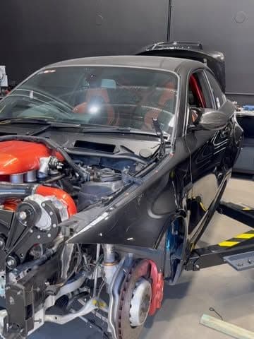 BMW 1M Coupe with S65 V8 swap, nicknamed PYRAT
